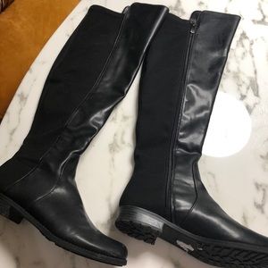 Black over-the-knee boots